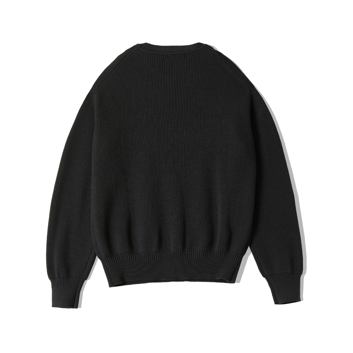 [NEITHERS] D5002-1 KNITTED SWEAT SHIRT &#039;CHARCOAL&#039;