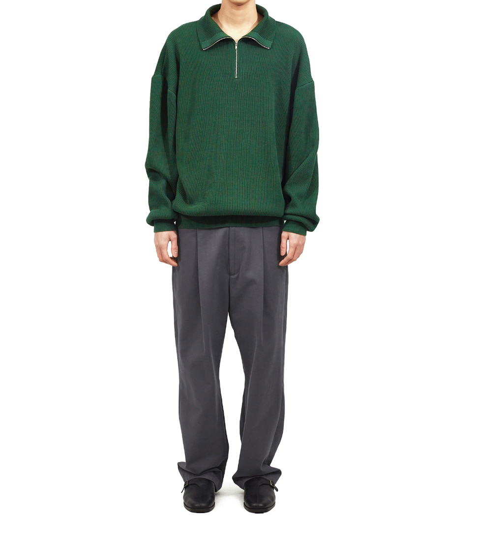 [MATISSE THE CURATOR]HALF-ZIP KNIT  &#039;SYCAMORE&#039;