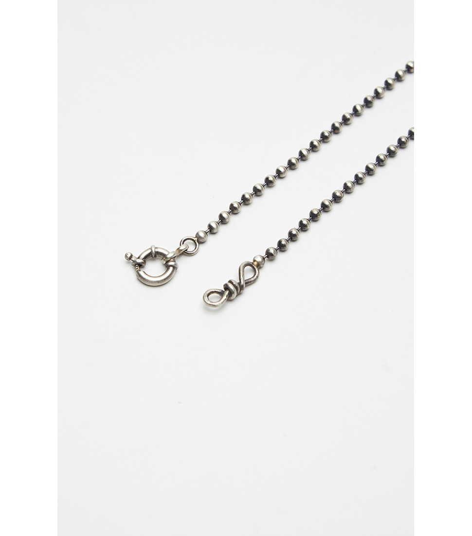[YOUTH] BALLCHAIN NECKLACE &#039;SILVER&#039;