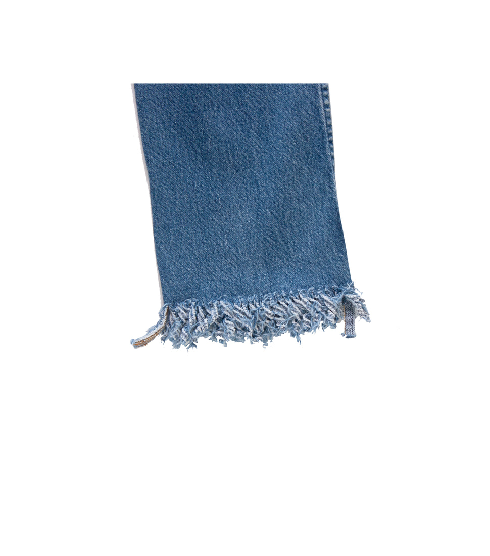 [77CIRCA]CIRCA MAKE FRINGE SLIM DENIM PANTS 30 &#039;BLUE&#039;