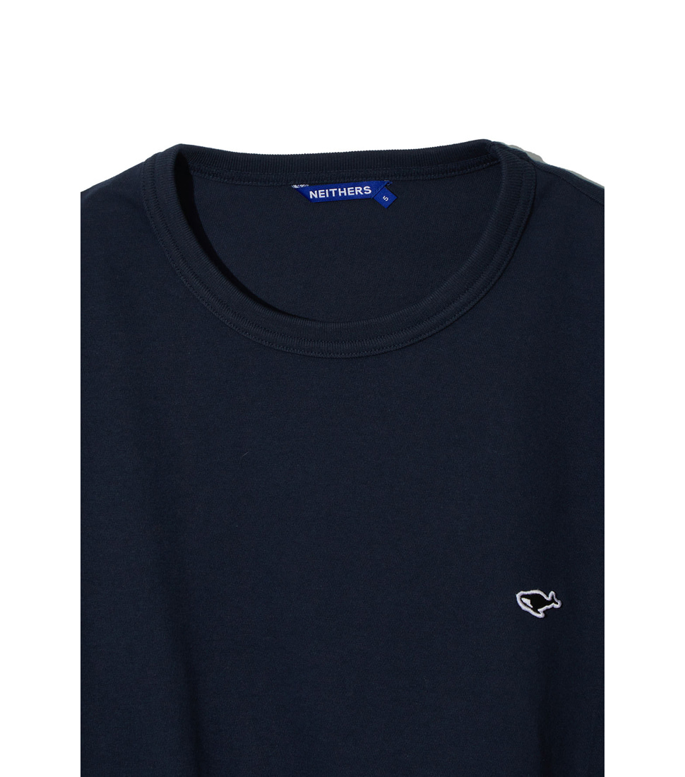 [NEITHERS] BASIC S/S T-SHIRT &#039;NAVY&#039;