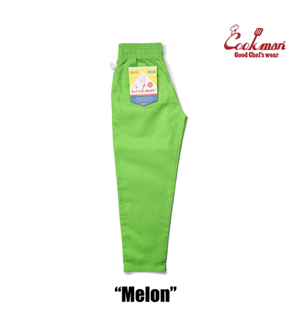 [COOKMAN] CHEF PANTS MELON ‘LIGHT GREEN’