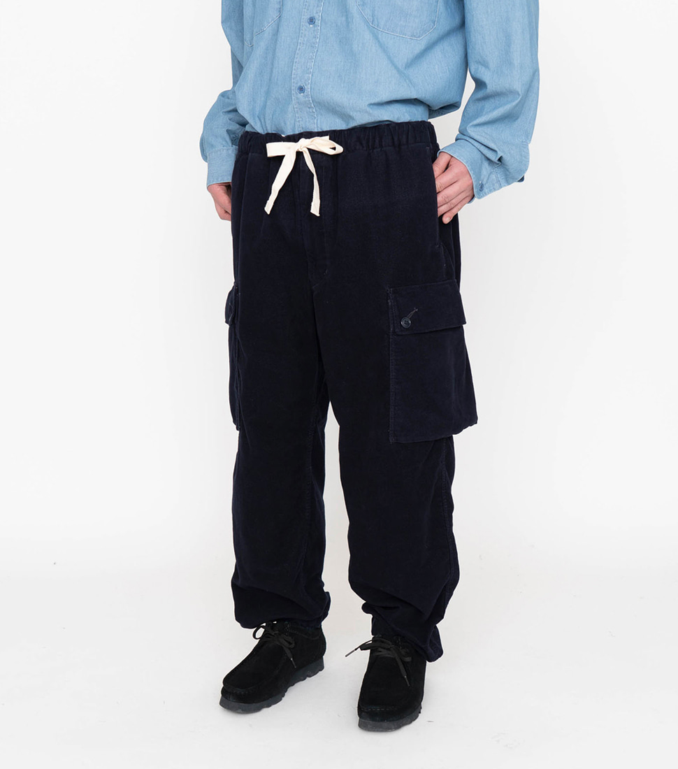 [NANAMICA]FLANNEL EASY CARGO PANTS &#039;NAVY&#039;