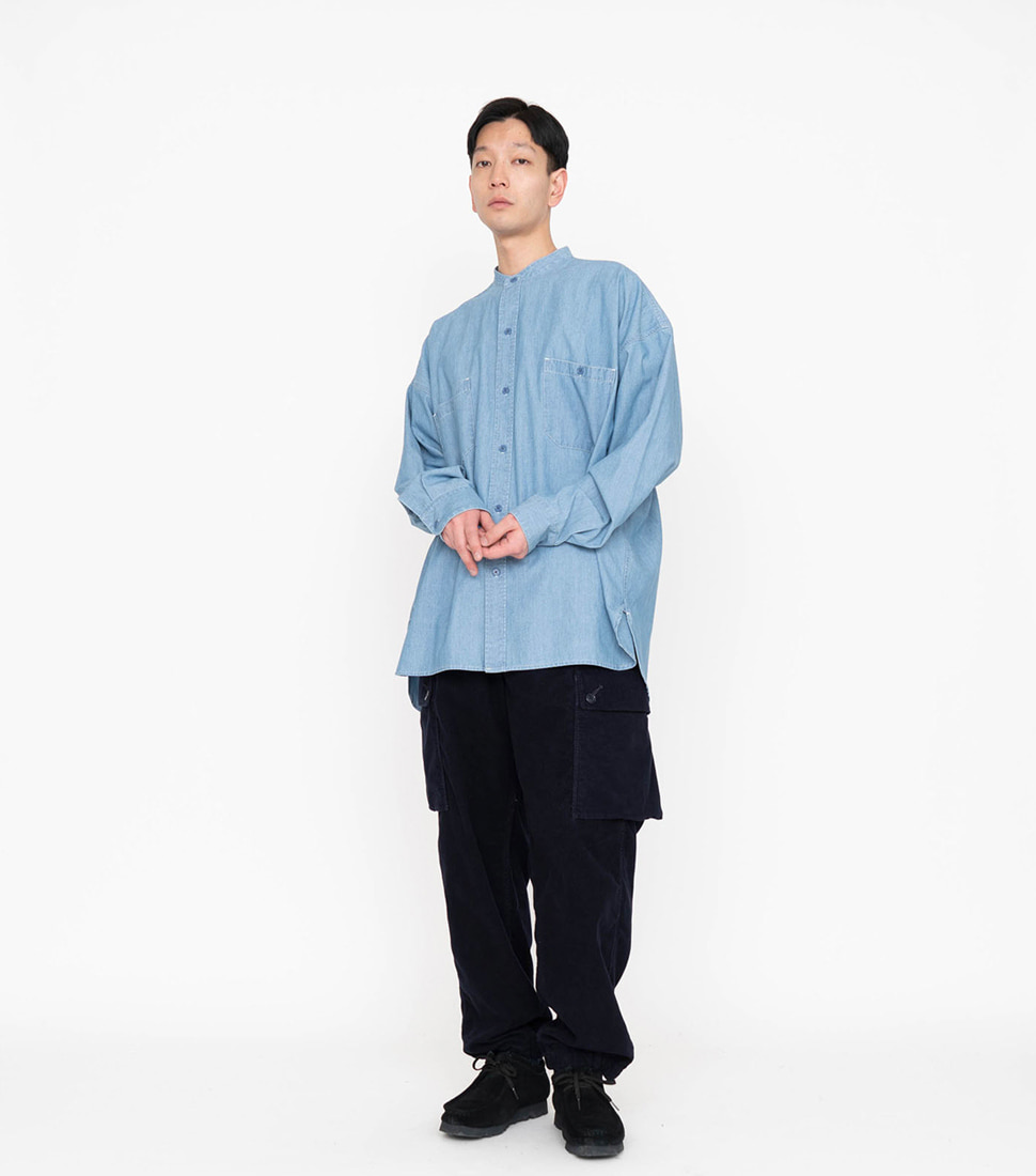 [NANAMICA]FLANNEL EASY CARGO PANTS &#039;NAVY&#039;