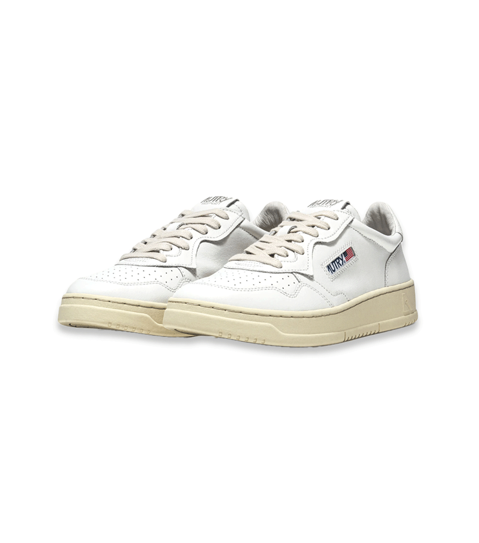 [AUTRY] MEDALIST LOWLEATHER/LEATHER &#039;WHITE/WHITE&#039;