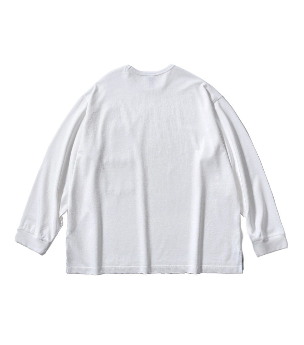 [MOIF]BAGGY POCKET L/S TEE&#039;OFF WHITE&#039;