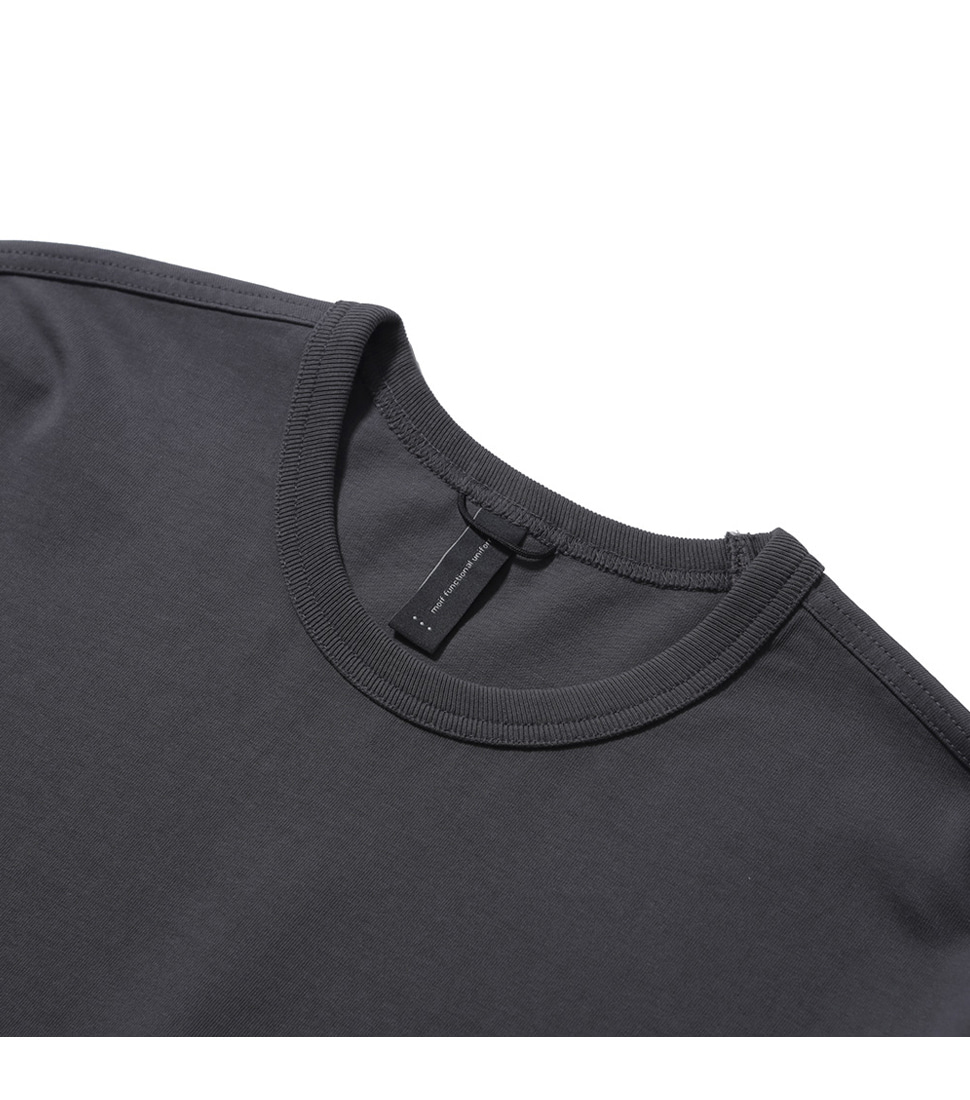 [MOIF]BAGGY POCKET L/S TEE&#039;CHARCOAL&#039;