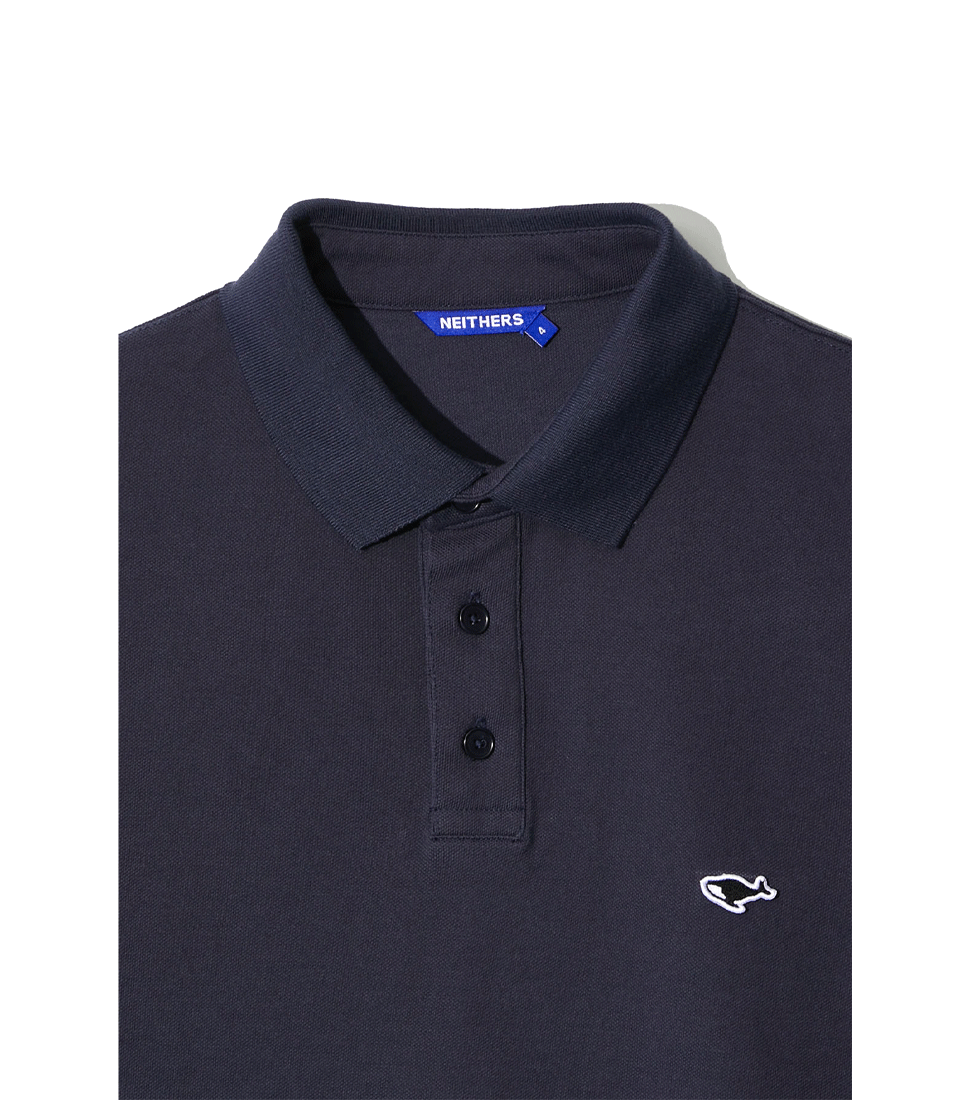 [NEITHERS] BASIC POLO S/S T-SHIRT &#039;NAVY&#039;