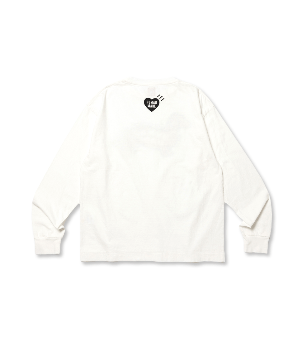 [HUMAN MADE]GRAPHIC L/S T-SHIRT #2 &#039;WHITE&#039;