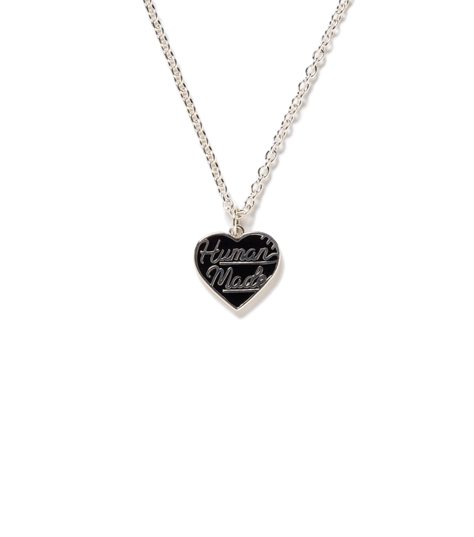 [HUMAN MADE]HEART SILVER NECKLACE &#039;BLACK&#039;