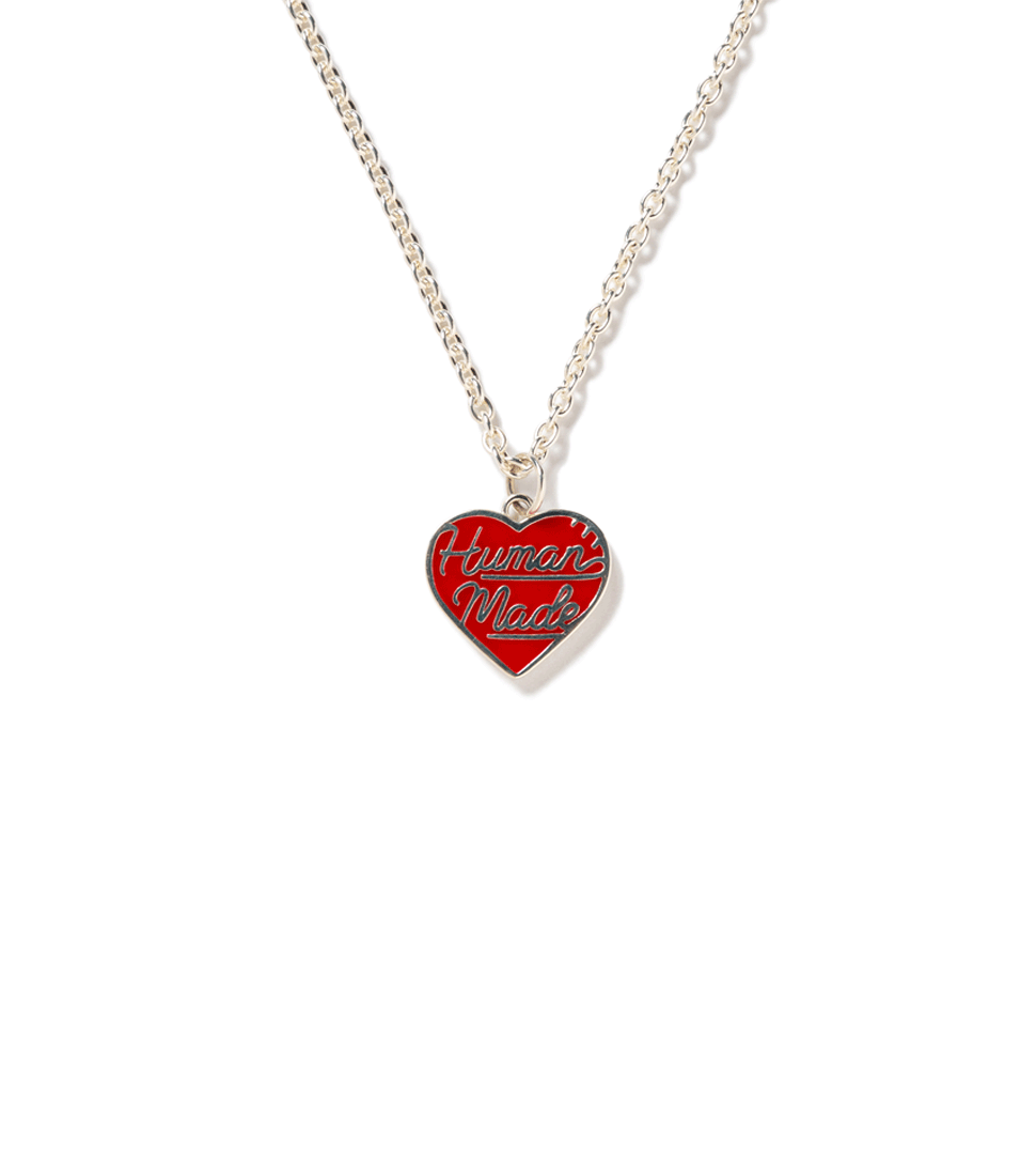 [HUMAN MADE]HEART SILVER NECKLACE &#039;RED&#039;