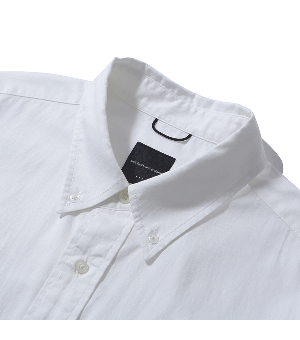 [MOIF] WIDE UTILITY SHIRT &#039;OFFF WHITE OXFORD&#039;