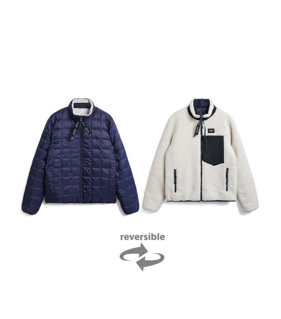 [TAION]&quot;DOWN x BOA&quot; REVERSIBLE JKT TAION-R102MB &#039;NAVY x IVORY&#039;