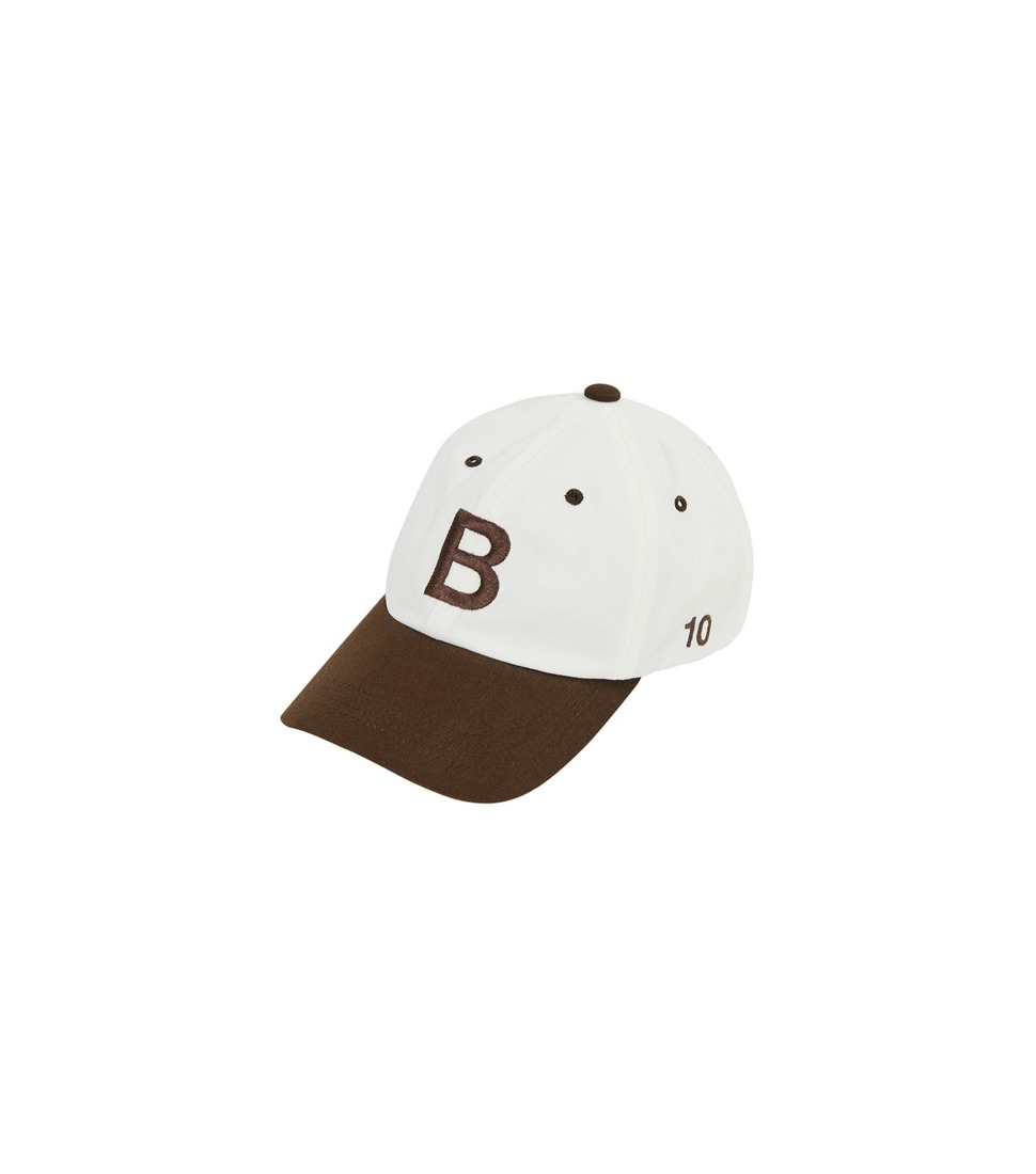 [BROWNYARD] TWO TONE BASEBALL CAP &#039;DARK BROWN’