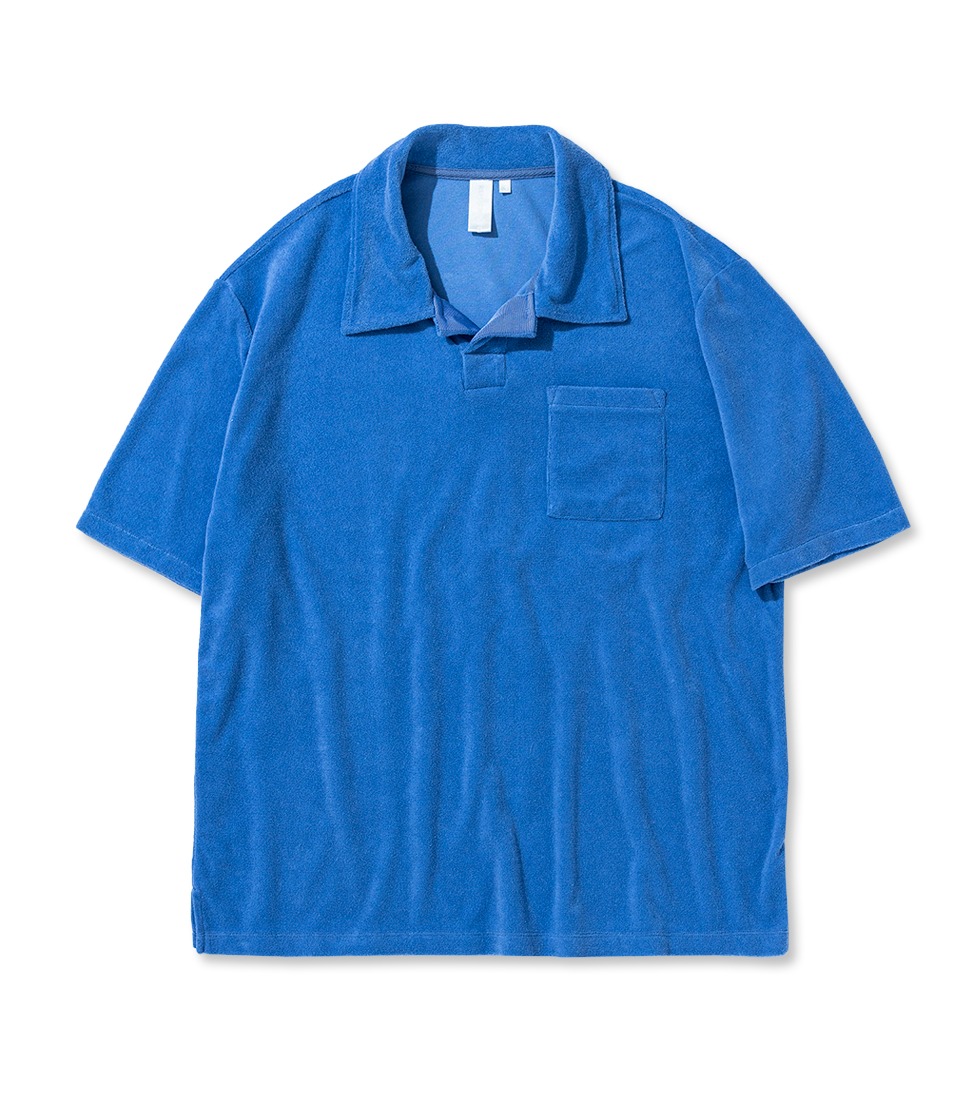 [YEAH] FRENCH TERRY POLO &#039;OCEAN&#039;