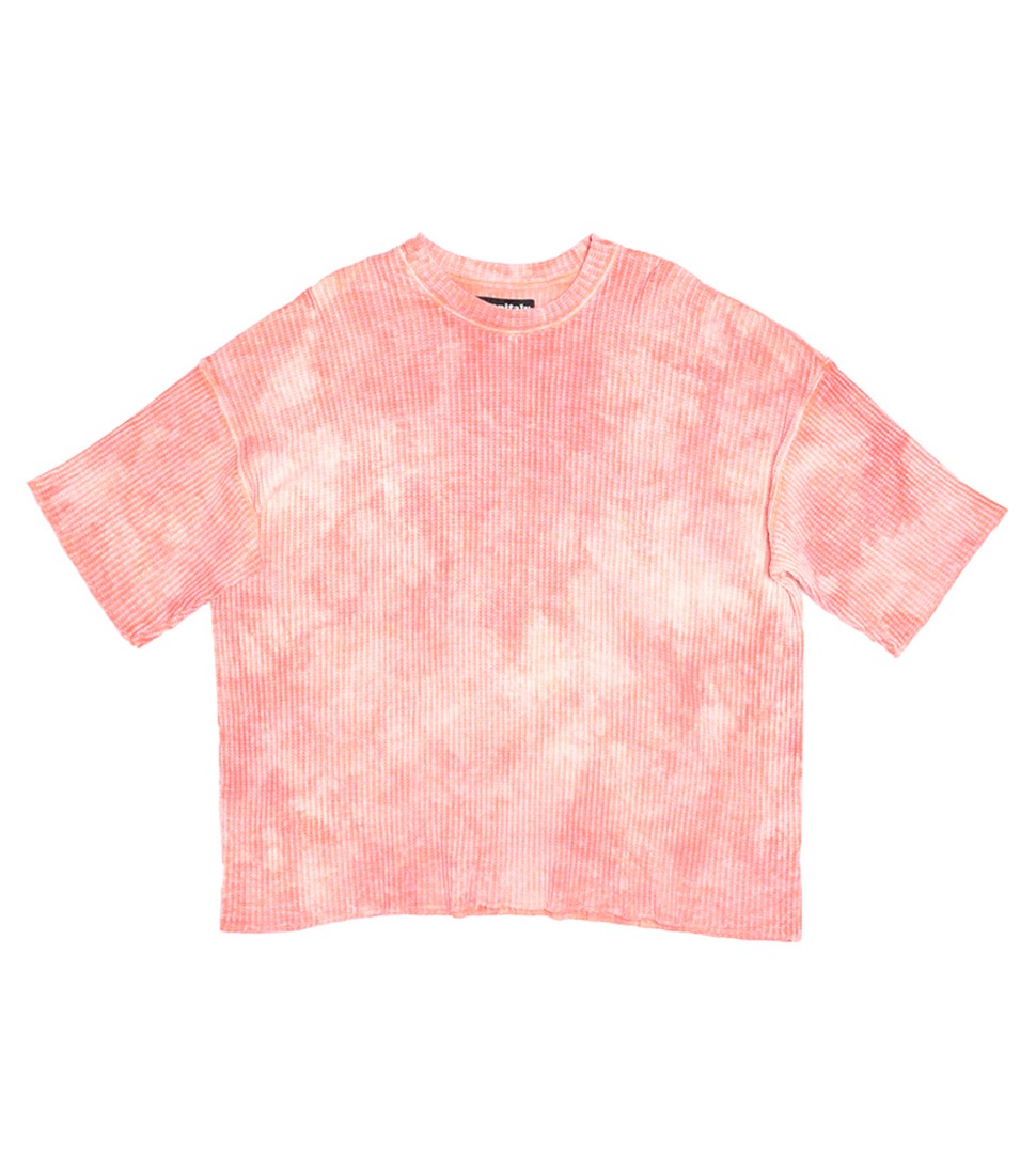 [MONITALY]THERMAL CUT OFF EDGE S/S&#039;TIEDYEPINK + MINERAL&#039;