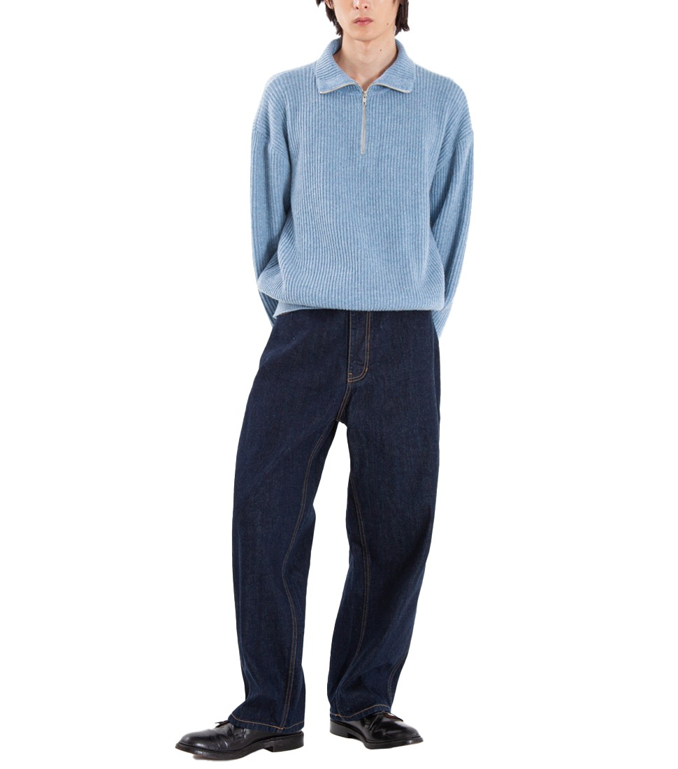 [MATISSE THE CURATOR]WIDE DENIM PANTS&#039;ONE WASHED&#039;