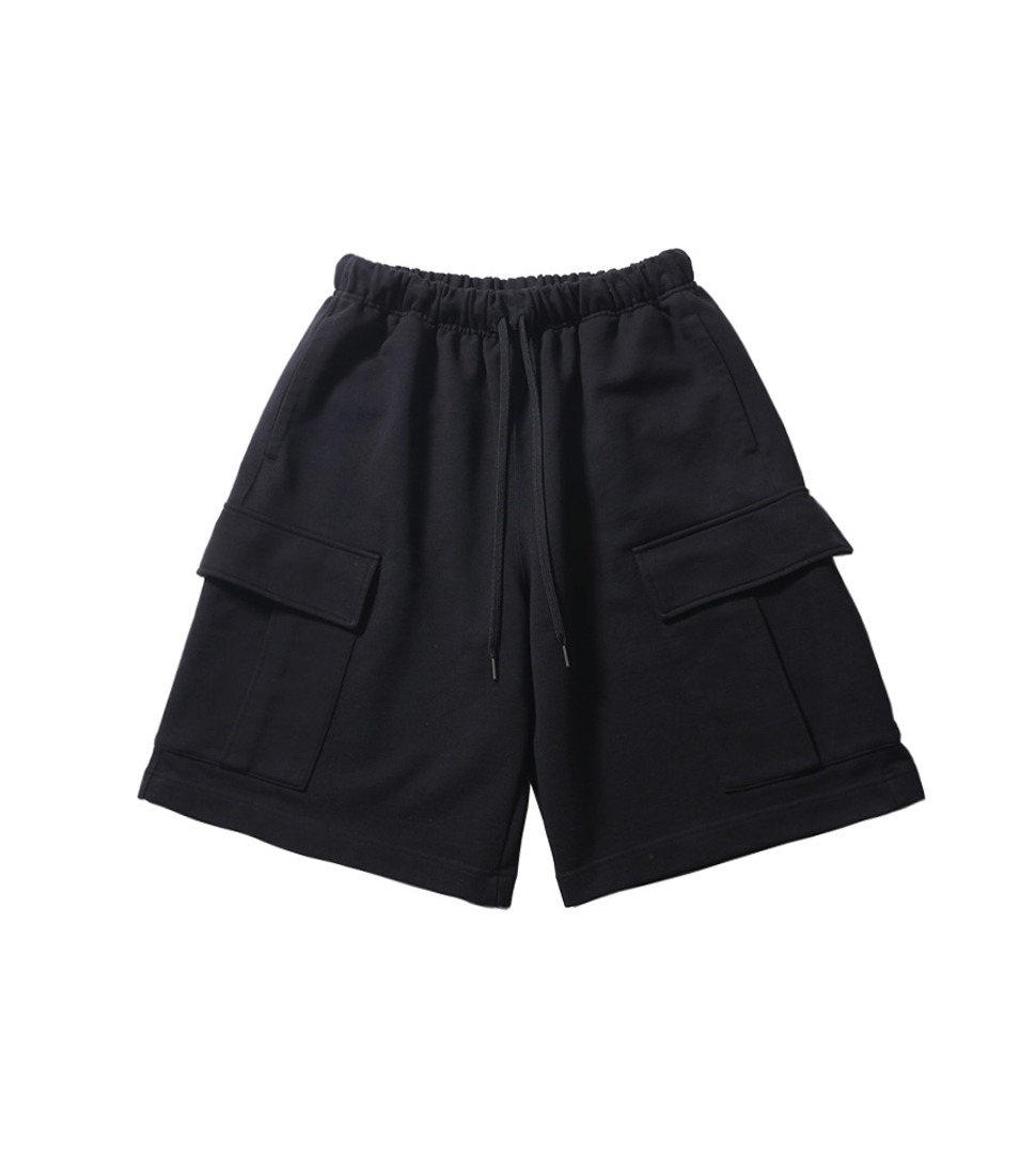 [MOIF]OVER MIL SWEAT SHORTS&#039;BLACK&#039;