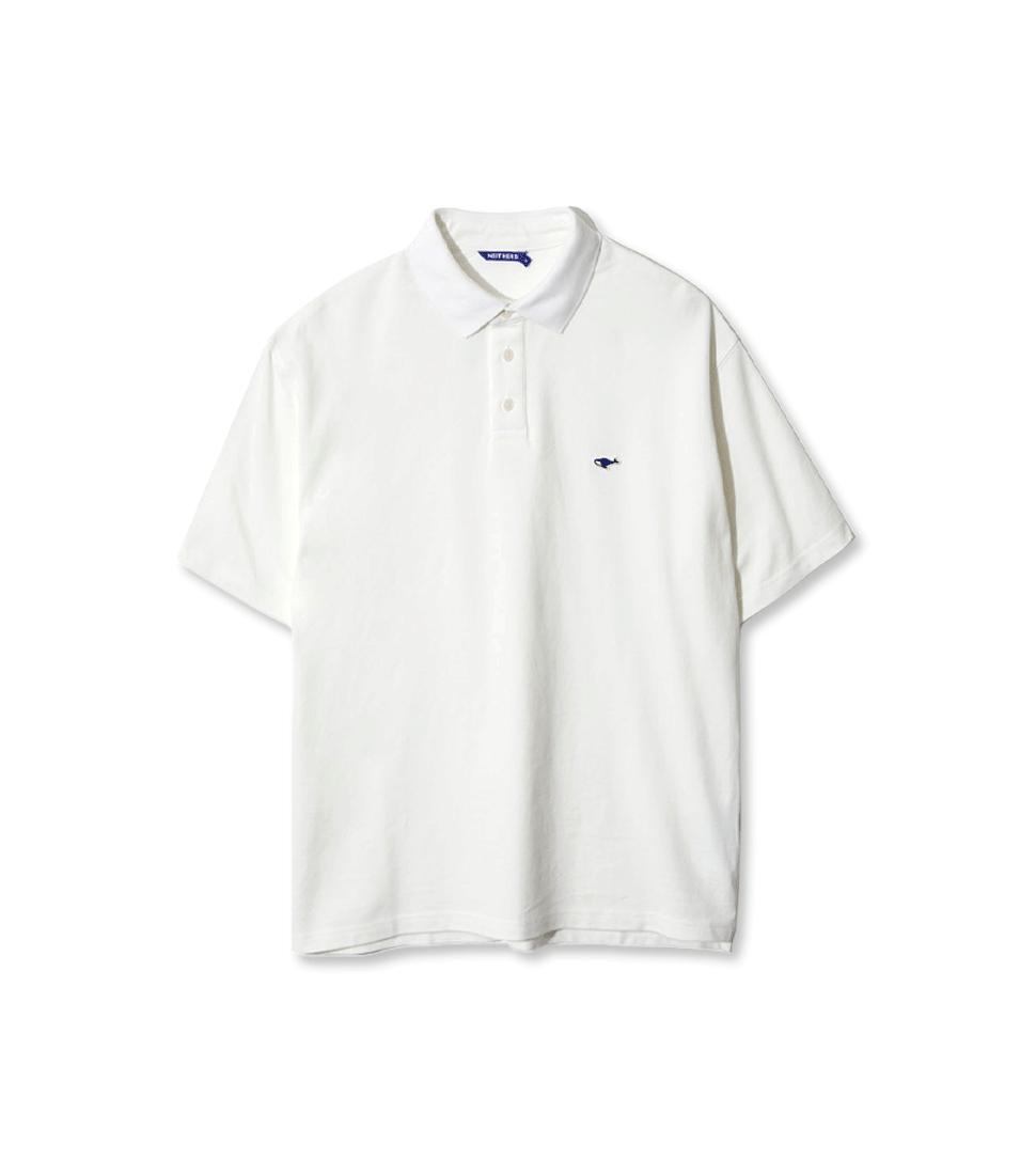 [NEITHERS] BASIC POLO S/S T-SHIRT &#039;OFF WHITE&#039;