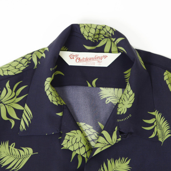 [OUTSTANDING CO.] 50&#039;S TROPICAL SHIRT [NAVY]