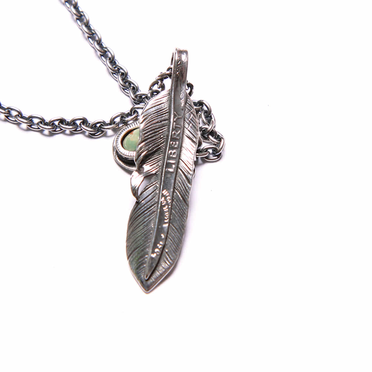 [NORTH WORKS] LIBERTY FEATHER PENDENT NECKLACE &#039;N-410&#039;