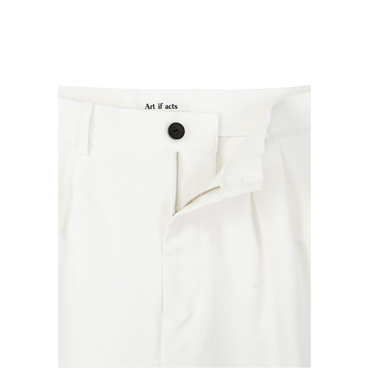 [ART IF ACTS] TWO TUCK BERMUDA SHORTS &#039;CREAM&#039;