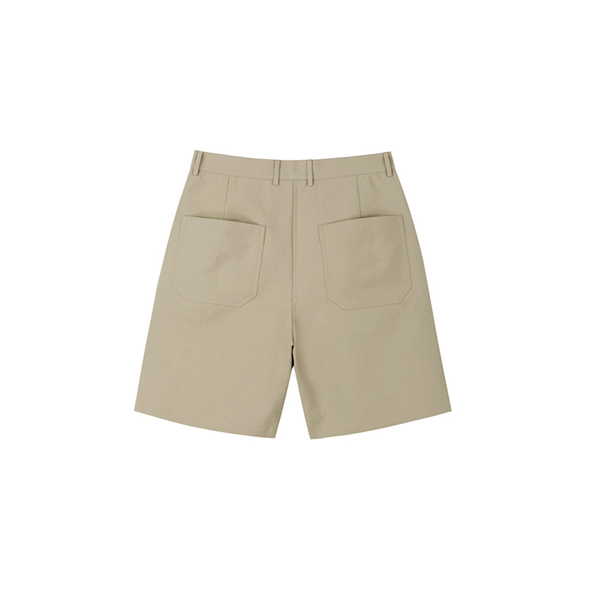 [ART IF ACTS] TWO TUCK BERMUDA SHORTS &#039;BEIGE&#039;
