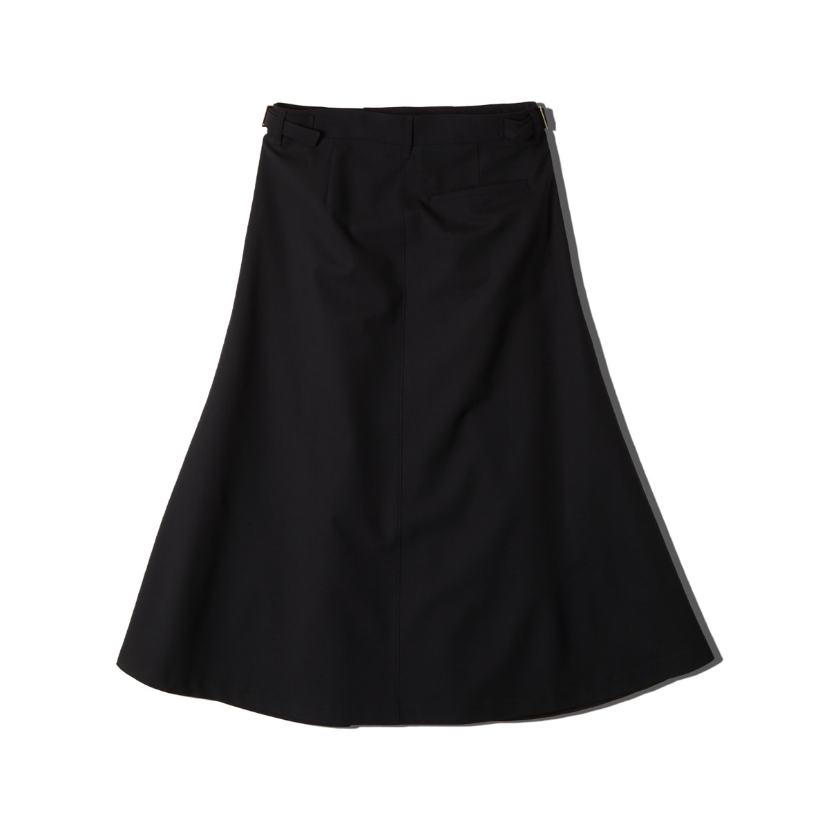 [NEITHERS] WOOL 4 WRINKLED WIDE SKIRT &#039;NAVY&#039;