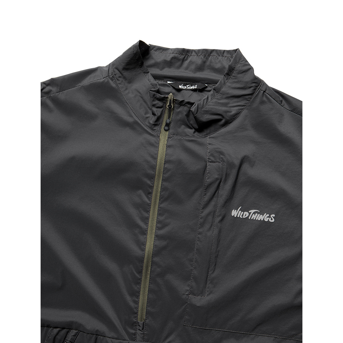 [WILD THINGS] PACKABLE ANORAK &#039;CHARCOAL&#039;