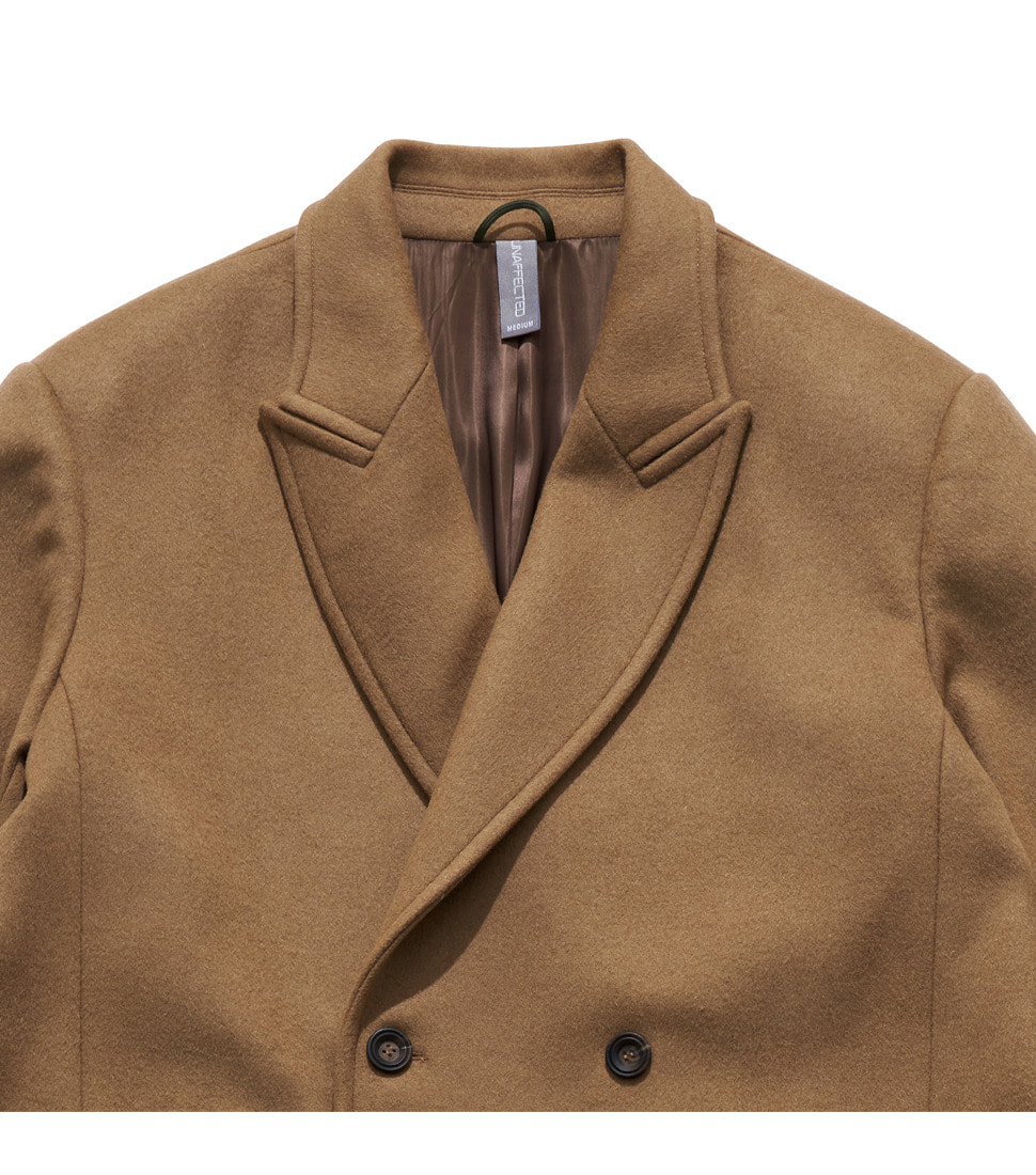 [UNAFFECTED]  OVERSIZED DOUBLE BREASTED COAT &#039;CAMEL&#039;