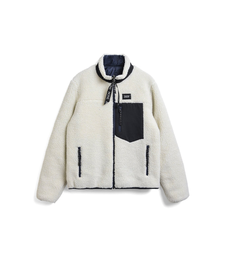 [TAION]21AW &quot;DOWN x BOA&quot; REVERSIBLE JKT TAION-R102MB &#039;NAVY x IVORY&#039;