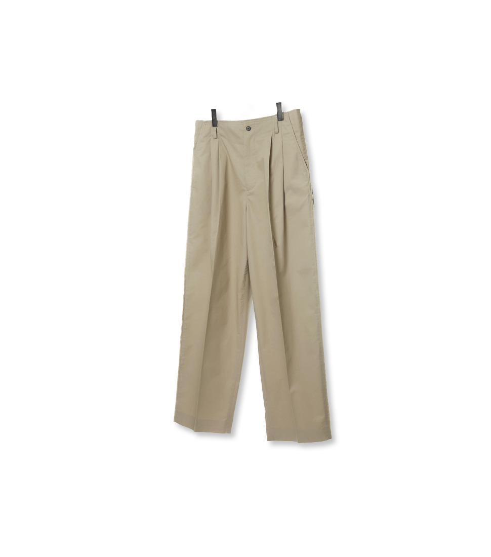 [TYPING MISTAKE] TWO TUCK WIDE TROUSERS &#039;BEIGE&#039;