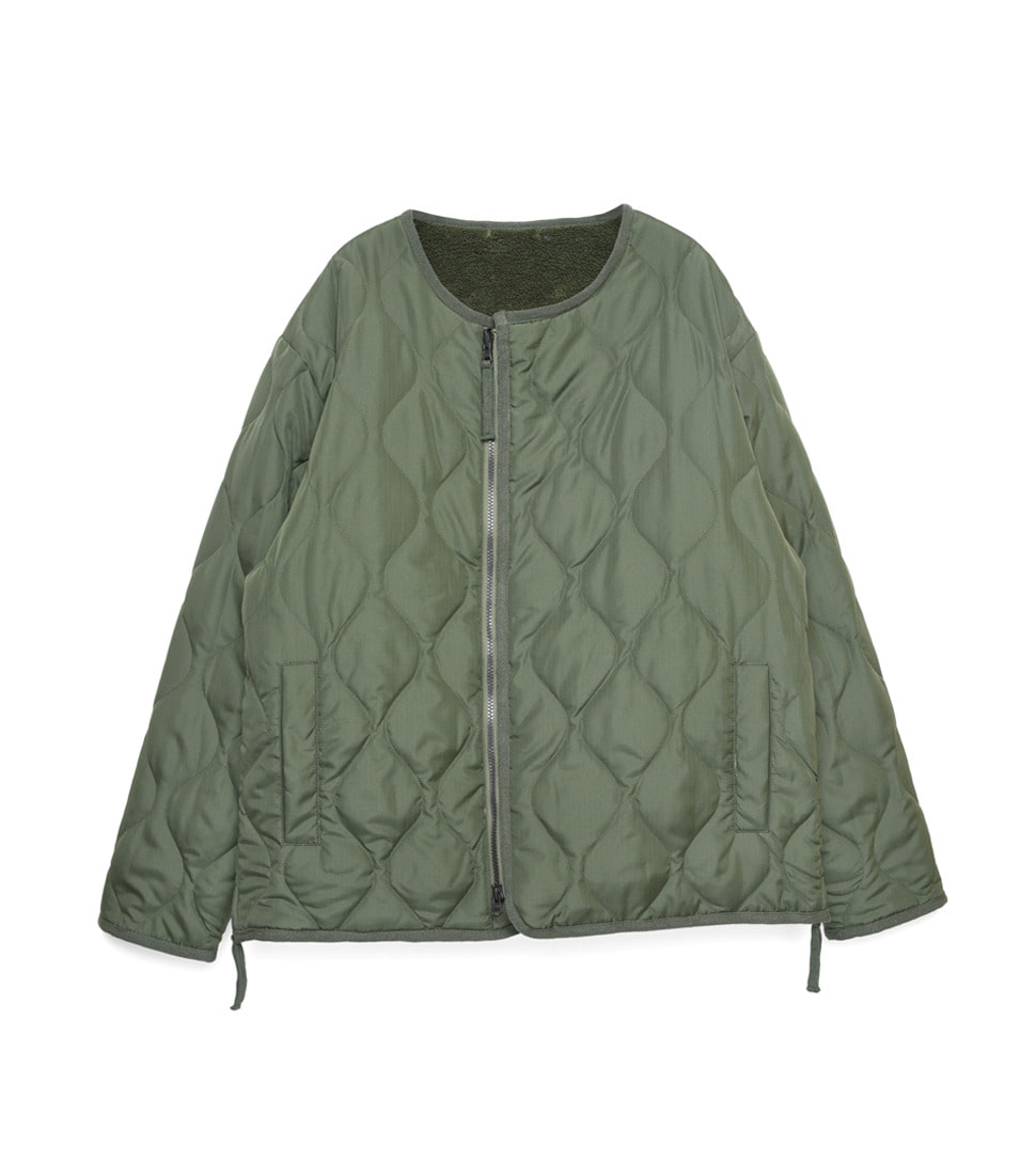 [TAION]21AW MILLITARY REVERSIBLE CREWNECK DOWN JKT TAION-R104BML-1 &#039;OLIVE X OLIVE&#039;