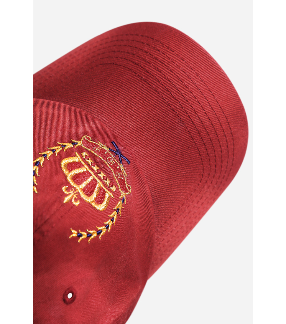 [BIRTHDAYSUIT]CROWN LOGO CAP&#039;RED&#039;