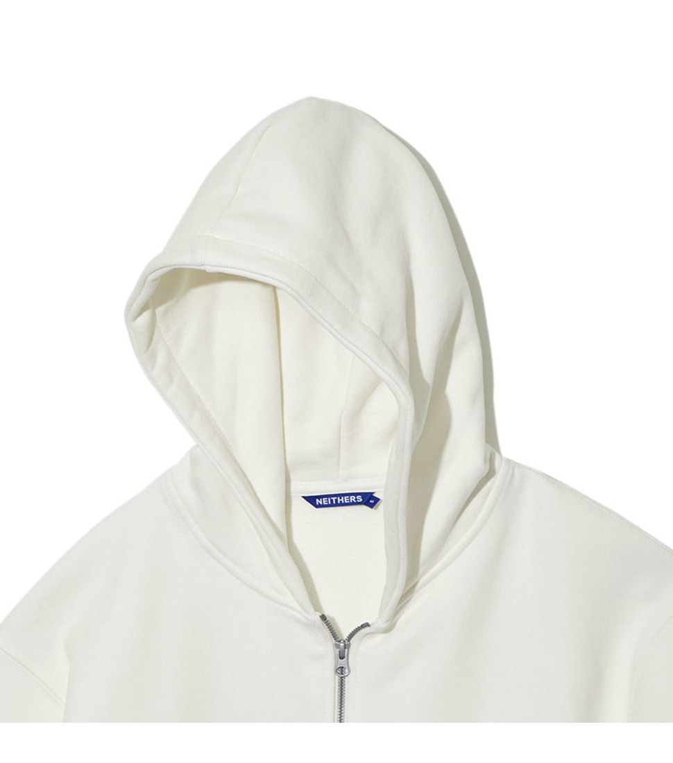 [NEITHERS] USA COTTON HOODED ZIP UP  &#039;OFF WHITE&#039;