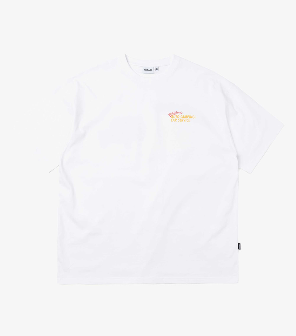 [WILD THINGS] CAR SERVICE S/S TEE&#039;WHITE&#039;
