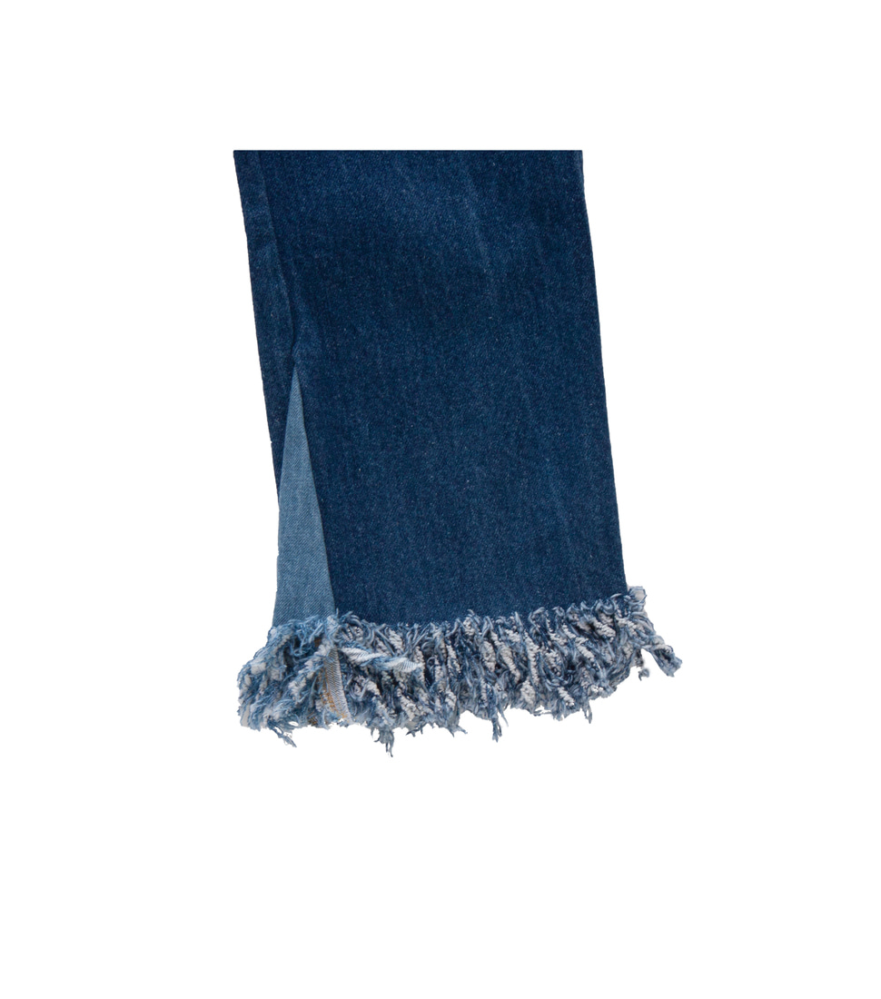 [77CIRCA]CIRCA MAKE FRINGE FLARE DENIM PANTS 30 &#039;BLUE&#039;