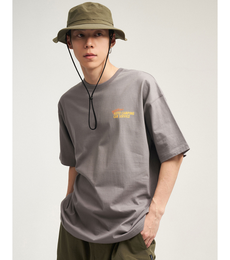 [WILD THINGS] CAR SERVICE S/S TEE&#039;CHARCOAL&#039;