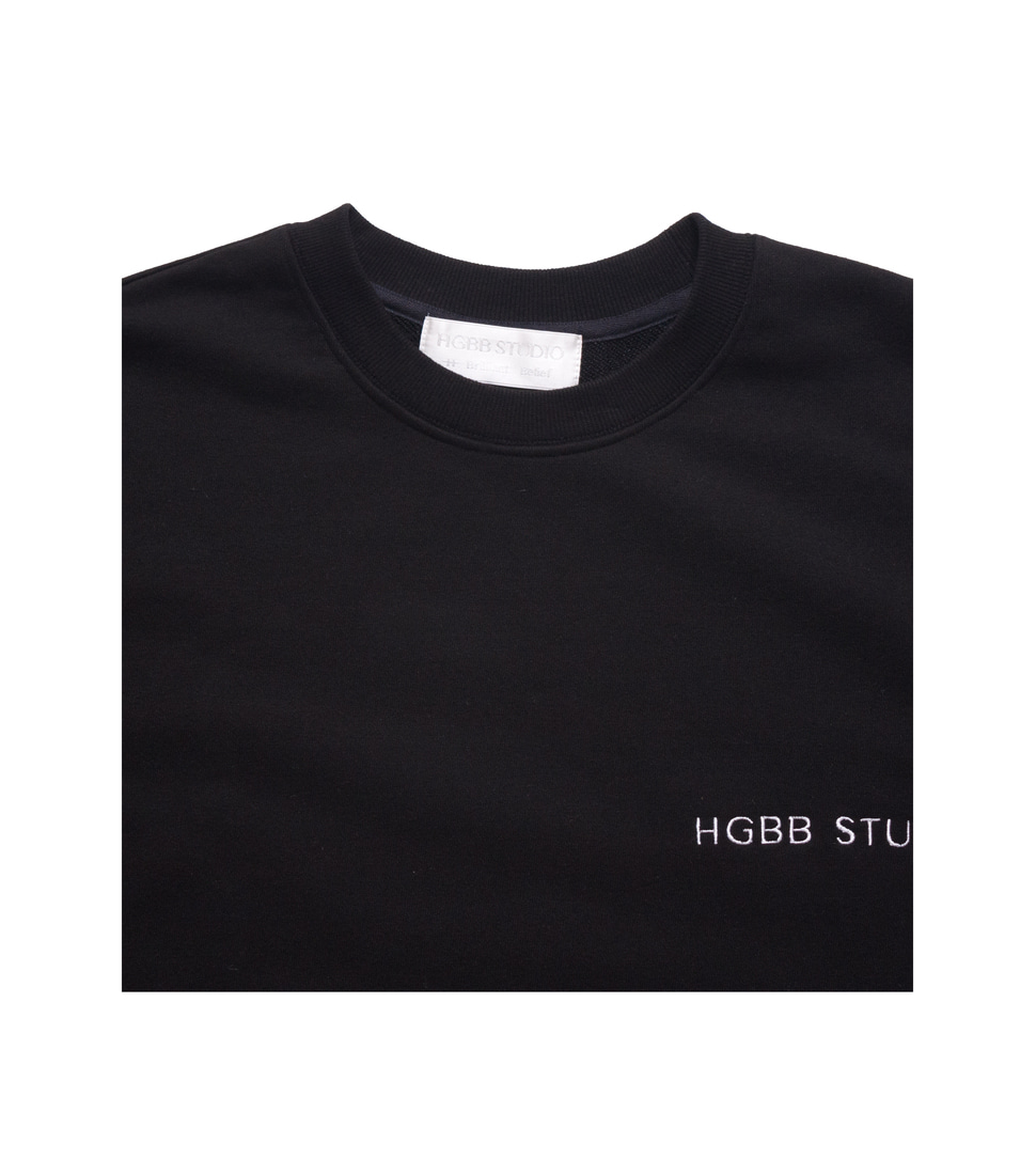 [HGBB STUDIO]HGBB LOGO SWEATSHIRT &#039;BLACK’