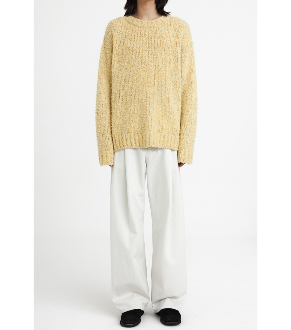 [YOUTH] BRUSHED SWEATER &#039;YELLOW&#039;
