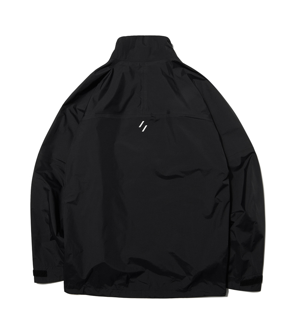 [WELTER EXPERIMENT]WOL018_3-LAYER HOODLESS SHELL JACKET&#039;BLACK&#039;