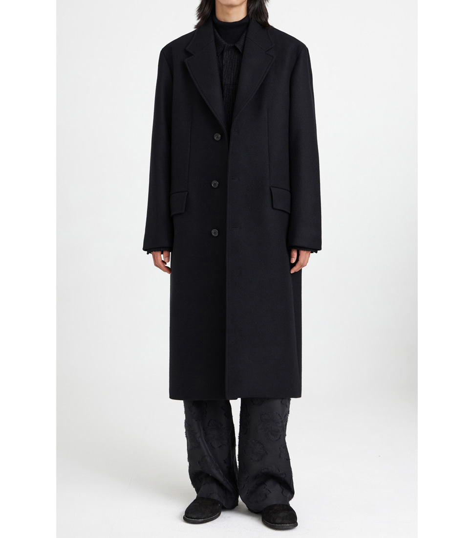 [YOUTH] CHESTERFIELD COAT &#039;BLACK&#039;