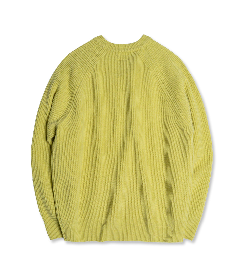 [ROUGH SIDE] 123. MEADOW SWEATER &#039;LIME&#039;