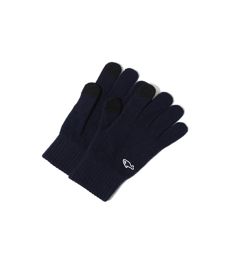 [NEITHERS] BASIC KNITTED GLOVES &#039;NAVY&#039;
