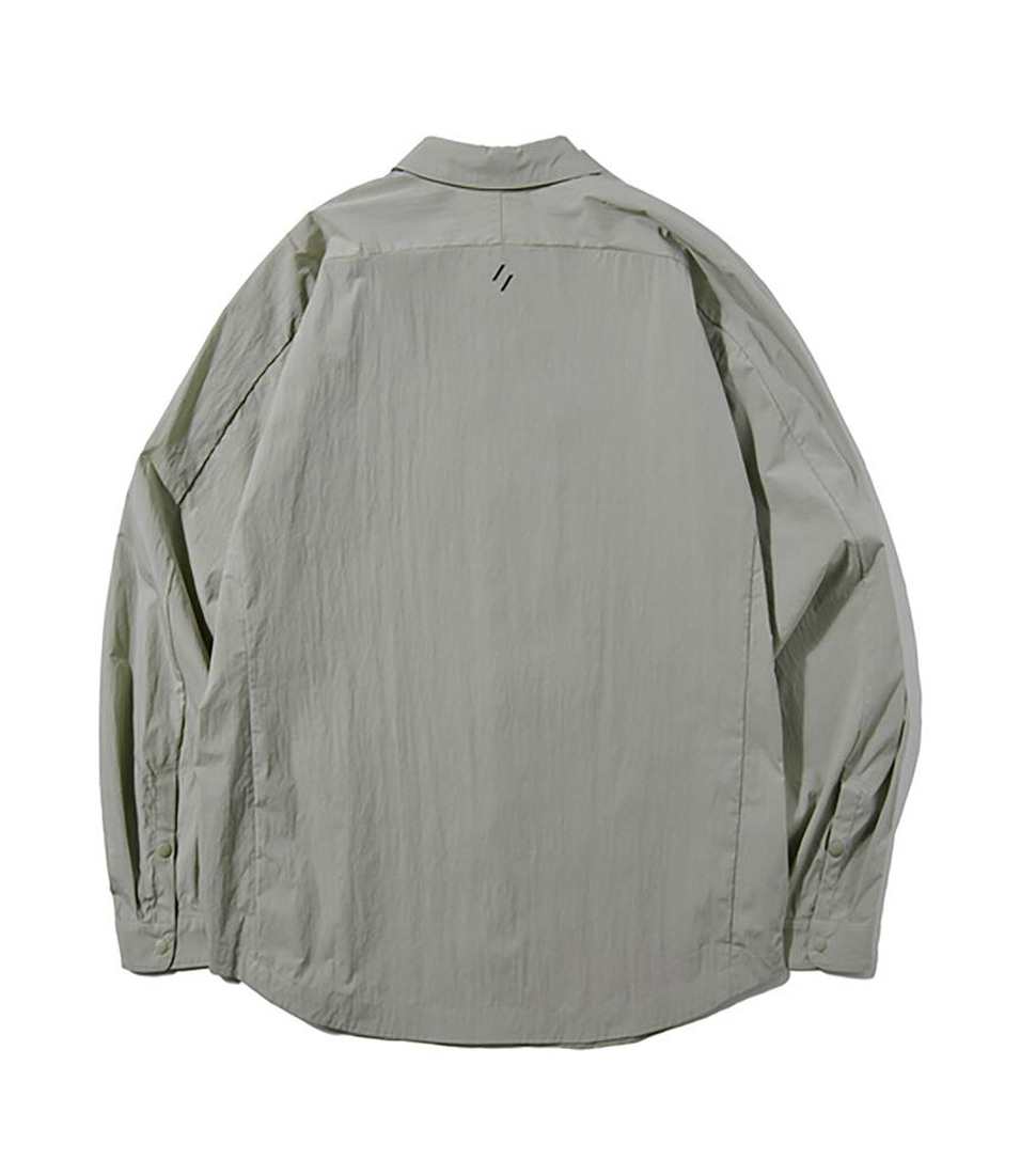 [WELTER EXPERIMENT]WCL007_LIGHT REFLECTION POCKET SHIRTS&#039;WARM GREY&#039;