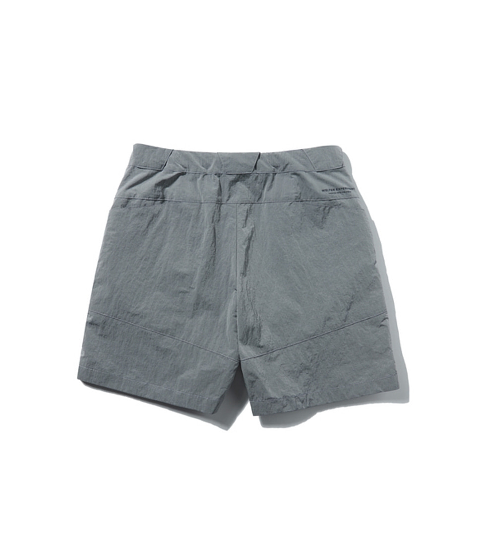 [WELTER EXPERIMENT]WSP004_LIGHT REFLECTION RIP STOP HALF PANTS&#039;SILVER&#039;