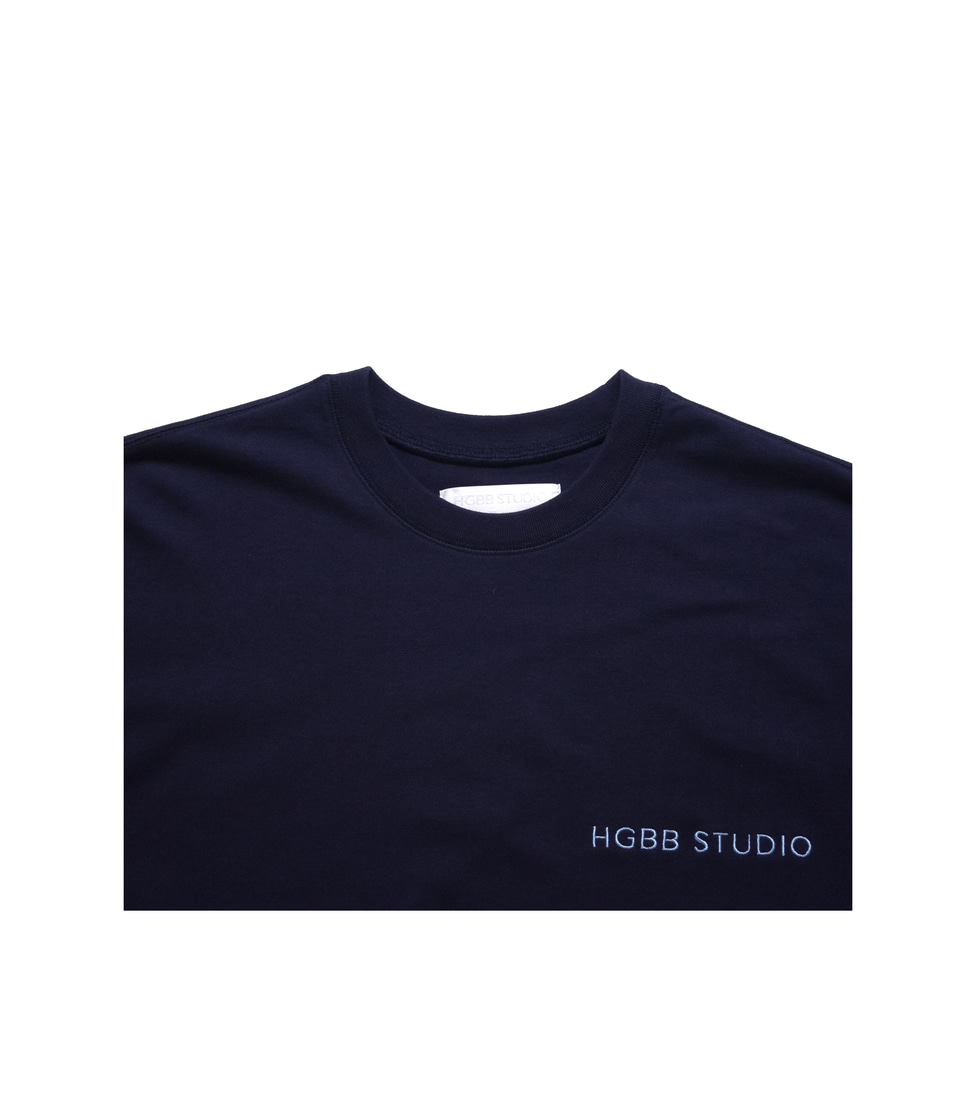 [HGBB STUDIO]HGBB STUDIO LOGO TSHIRT&#039;ESTATE BLUE’