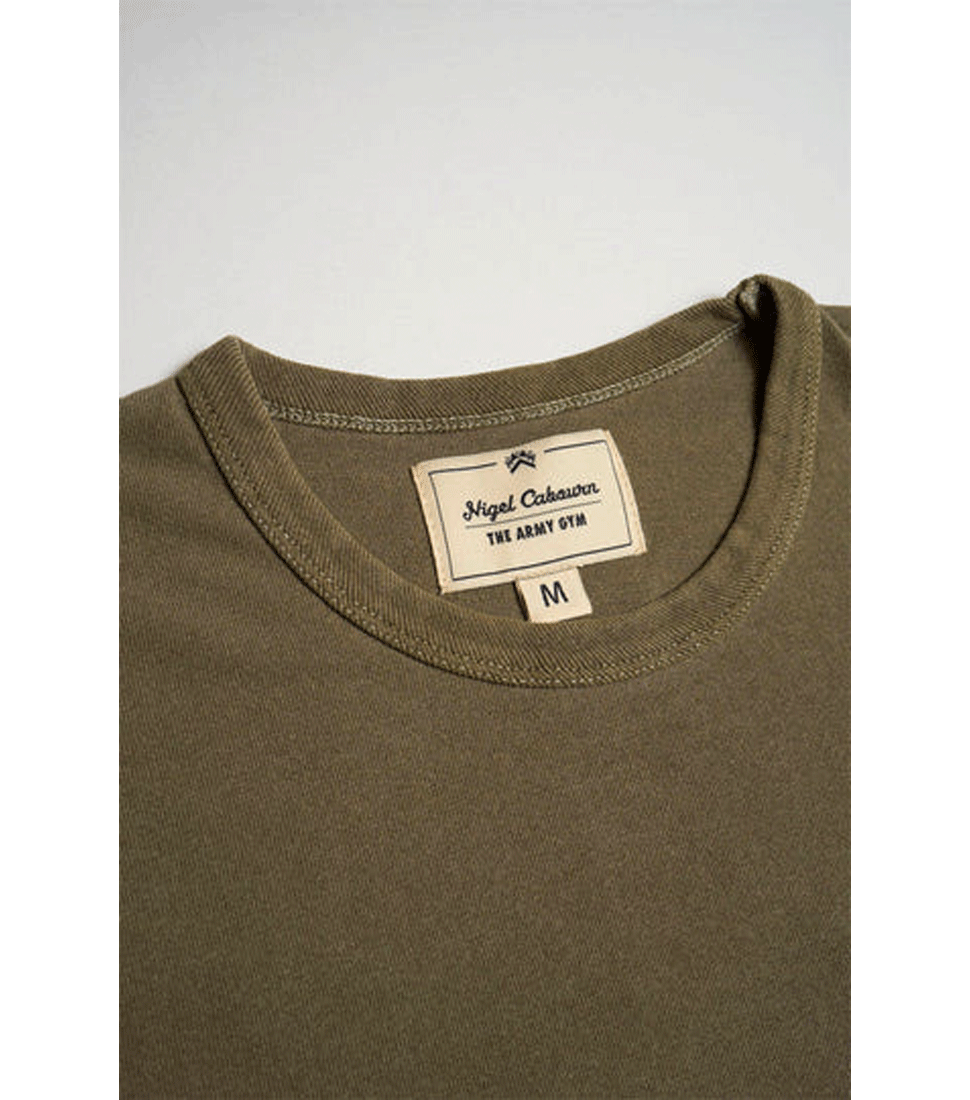 [NIGEL CABOURN]MILITARY TEE 220 GRM JERSEY&#039;NATURAL&#039;