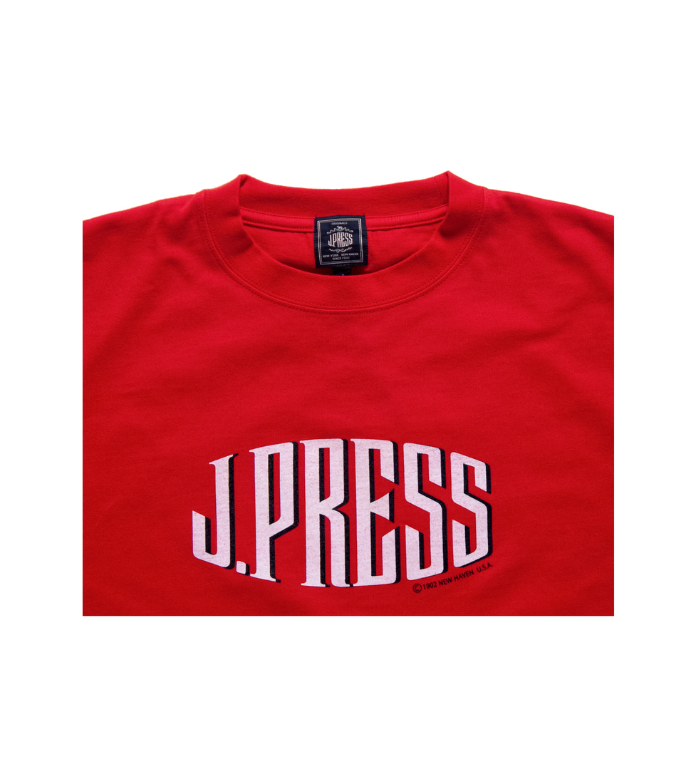 [J.PRESS]LOGO-T SHIRT&#039;RED’