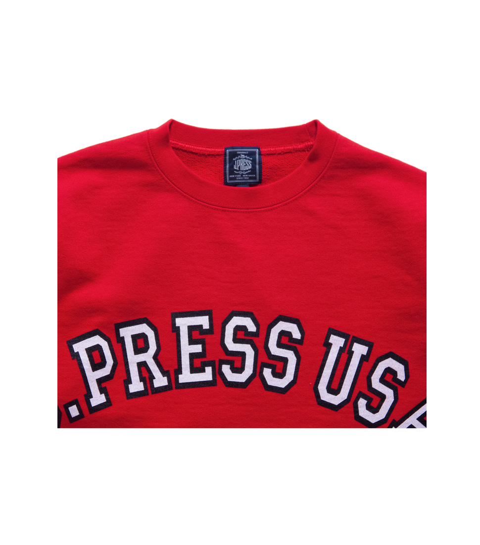 [J.PRESS]LOGO SWEAT-SHIRT&#039;RED’